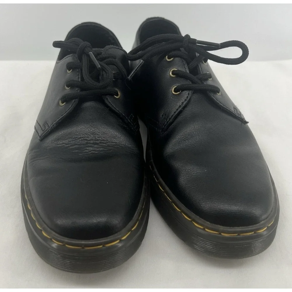 Dr Martens Zavala Lo Mens 7 Womens 8 39 EU Black Leather Lace Up Shoes
